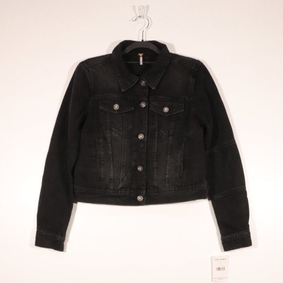 NWT Free People X Revolve Rumors Jacket in Black - Picture 15 of 16